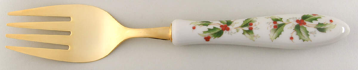 Holly Cold Meat Fork by Royal Gallery-1