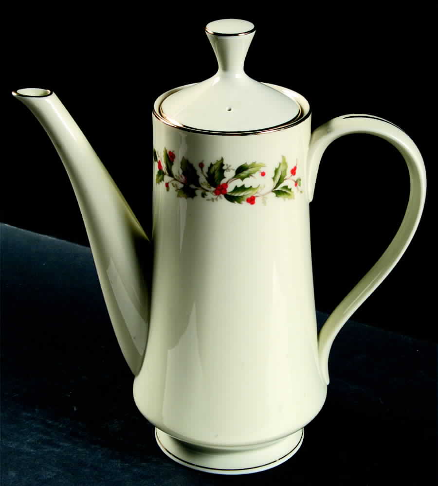 Holly Coffee Pot & Lid by Royal Gallery-1