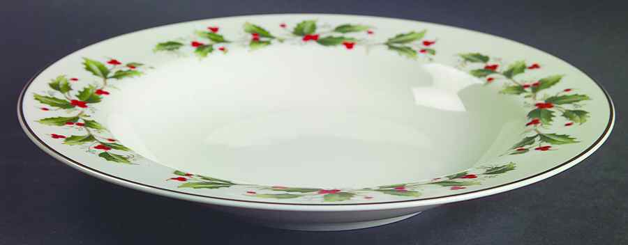 Holly Rim Soup Bowl by Royal Gallery-1