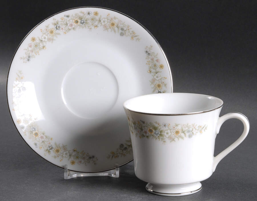 Irene Footed Cup & Saucer Set by Royal Gallery-1
