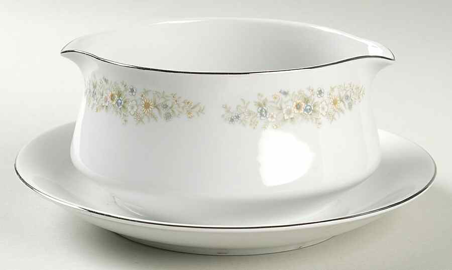 Irene Gravy Boat with Attached Underplate by Royal Gallery-1
