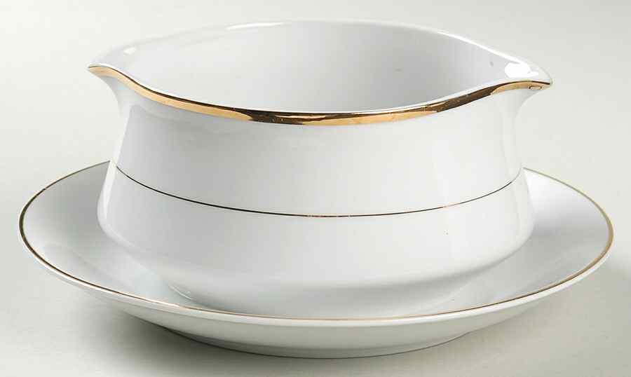 Jessica Gravy Boat with Attached Underplate by Royal Gallery-1