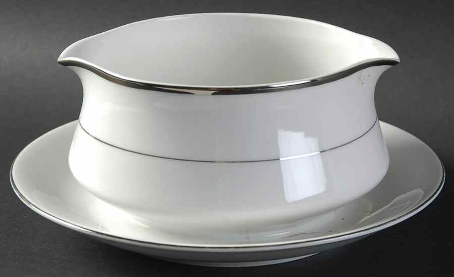 Jill Gravy Boat with Attached Underplate by Royal Gallery-1