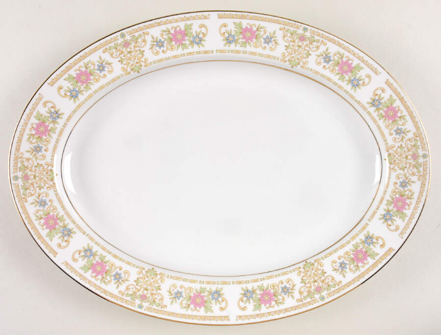 Roxbury 14" Oval Serving Platter by Royal Gallery-1