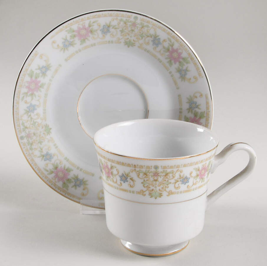 Roxbury Footed Cup & Saucer Set by Royal Gallery-1