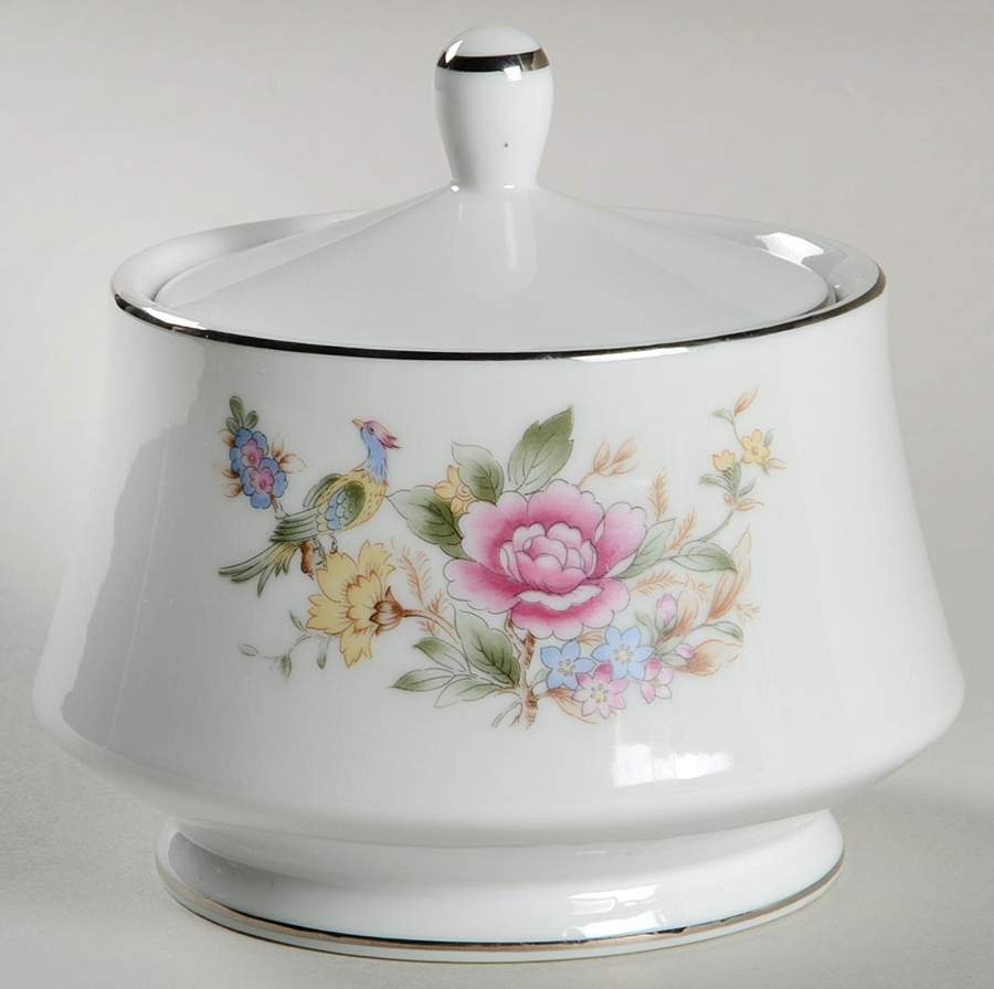 Spring Garden Sugar Bowl & Lid by Royal Gallery-1