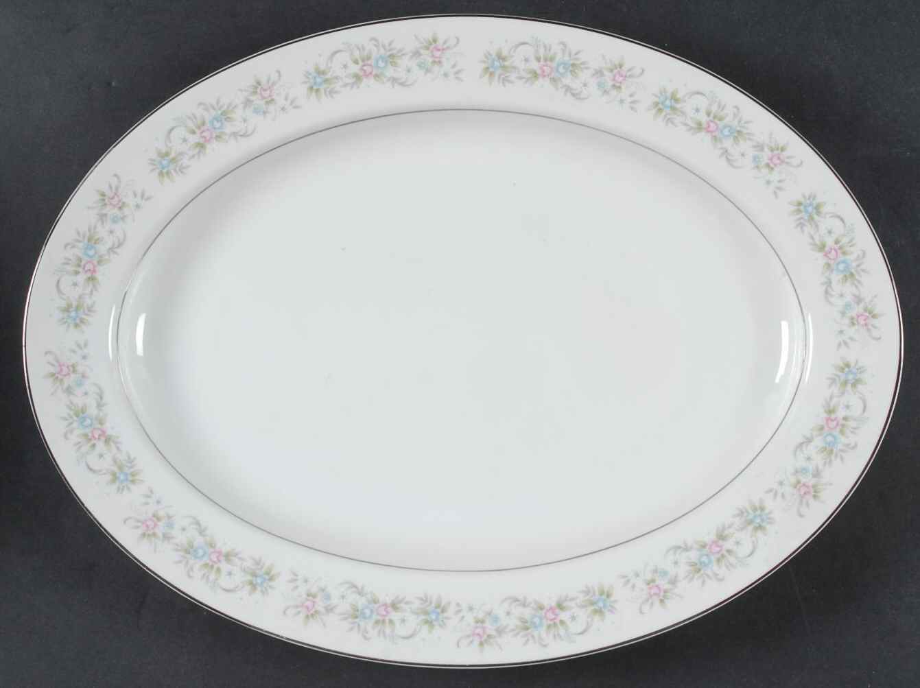 Suzanne 14" Oval Serving Platter by Royal Gallery-1