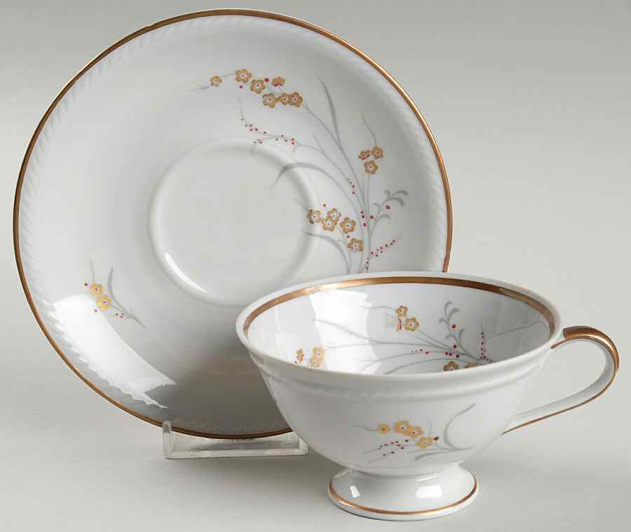 Golden Fantasy Footed Cup & Saucer Set by Royal Heidelberg-1