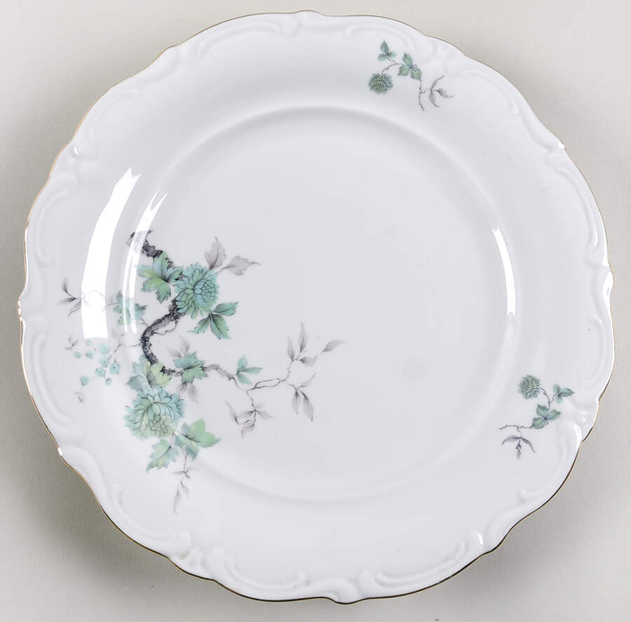 Green Ming 12" Chop Plate (Round Platter) by Royal Heidelberg-1