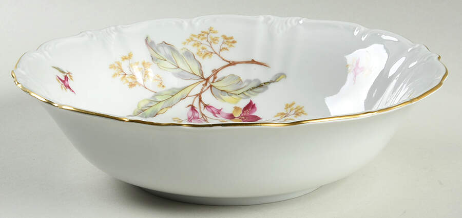 Hibiscus 9" Round Vegetable Bowl by Royal Heidelberg-1