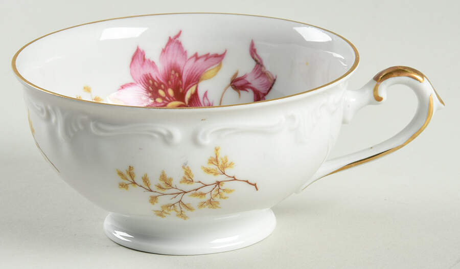 Hibiscus Footed Cup by Royal Heidelberg-1