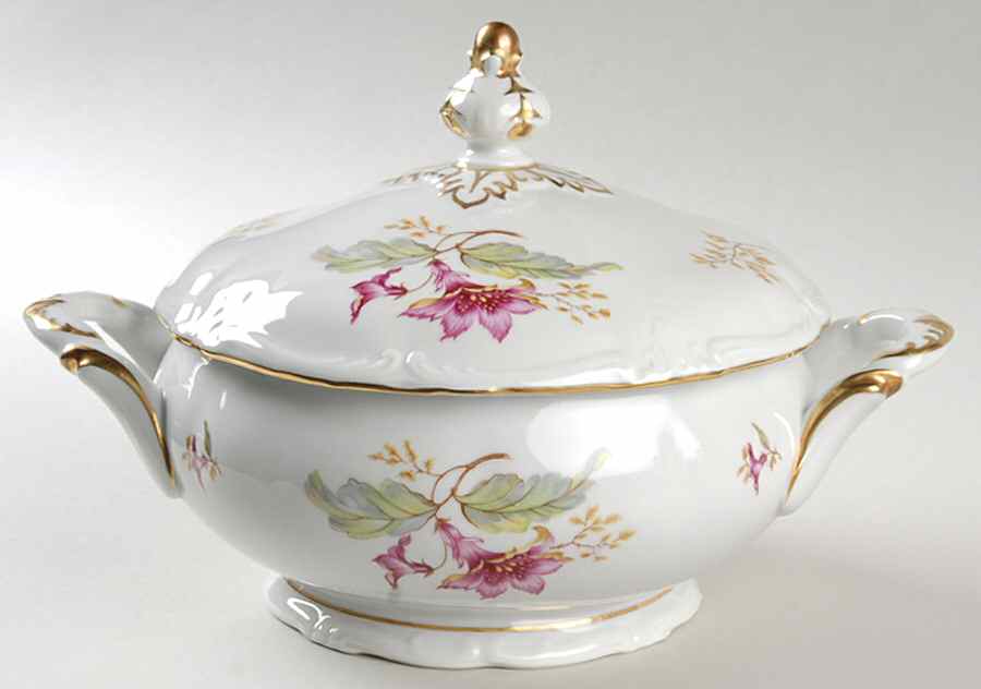Hibiscus Round Covered Vegetable by Royal Heidelberg-1