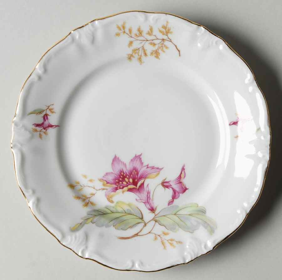 Hibiscus Bread & Butter Plate by Royal Heidelberg-1