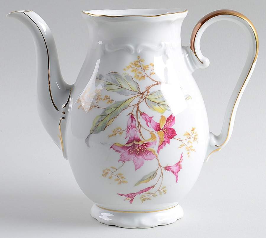 Hibiscus Coffee Pot No Lid by Royal Heidelberg-1