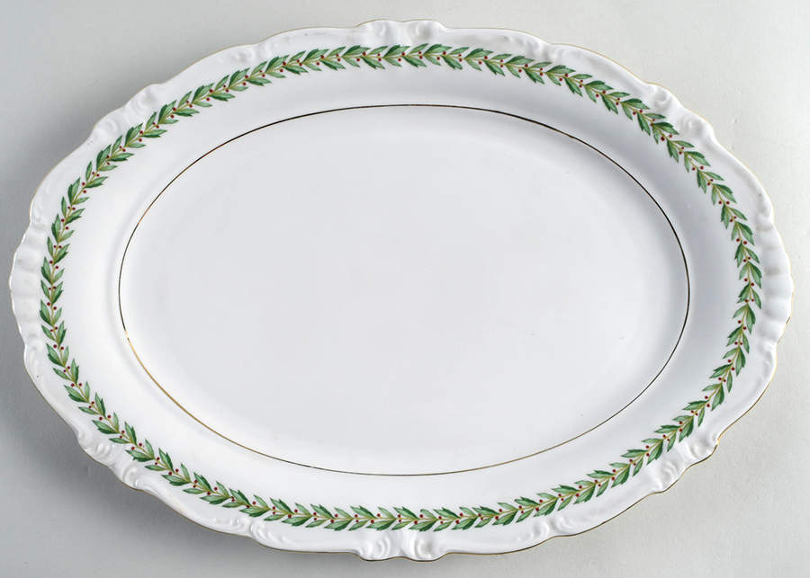 Laurel Wreath 15" Oval Serving Platter by Royal Heidelberg-1