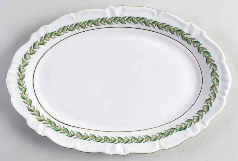 Laurel Wreath 12" Oval Serving Platter by Royal Heidelberg-1
