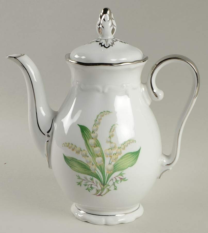 Lilly Lily of The Valley Mini Coffee Pot & Lid by Royal Heidelberg-1