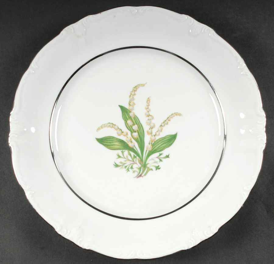 Lilly Lily of The Valley 12" Chop Plate (Round Platter) by Royal Heidelberg-1