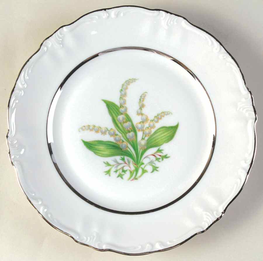 Lilly Lily of The Valley Salad Plate by Royal Heidelberg-1