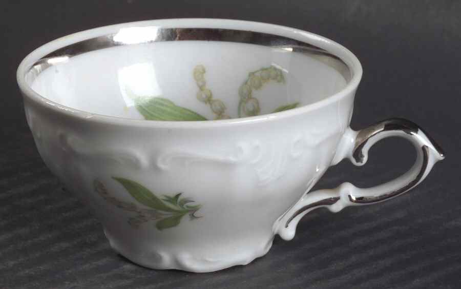 Lilly Lily of The Valley Flat Demitasse Cup by Royal Heidelberg-1