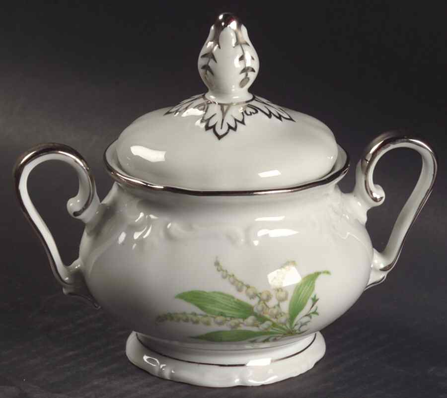 Lilly Lily of The Valley Sugar Bowl & Lid by Royal Heidelberg-1