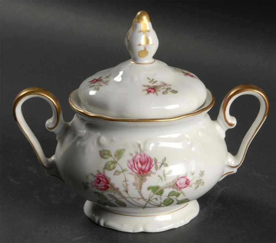 Moss Rose Sugar Bowl & Lid by Royal Heidelberg-1