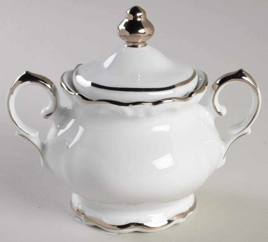 Regency Platinum Sugar Bowl & Lid by Royal Heidelberg-1