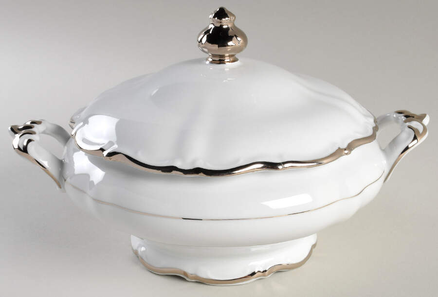 Regency Platinum Round Covered Vegetable by Royal Heidelberg-1