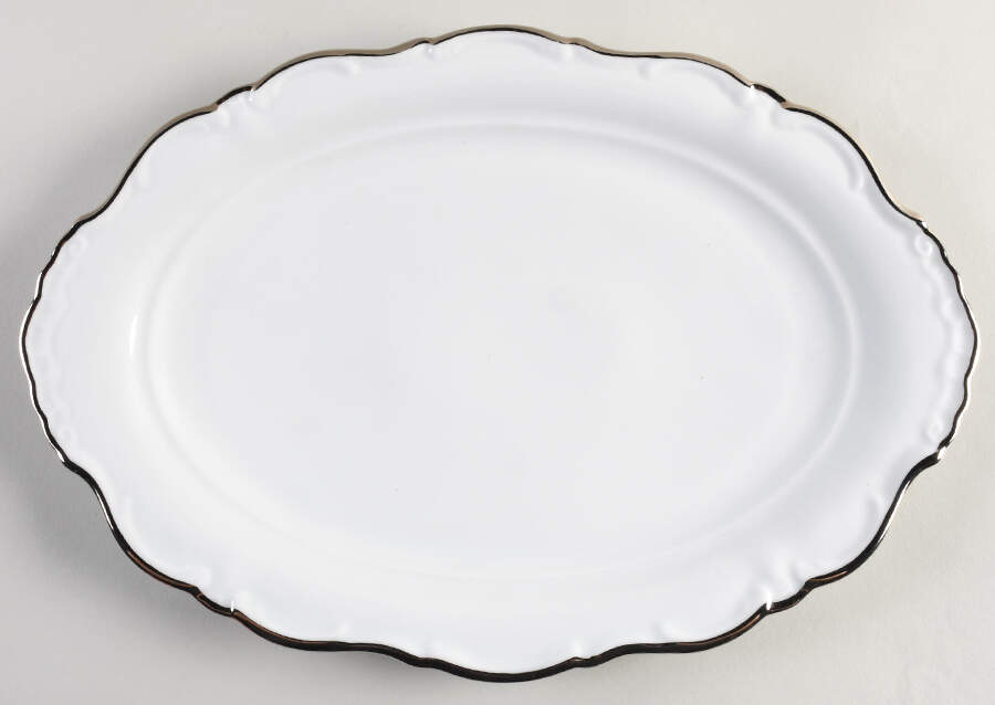 Regency Platinum 14" Oval Serving Platter by Royal Heidelberg-1
