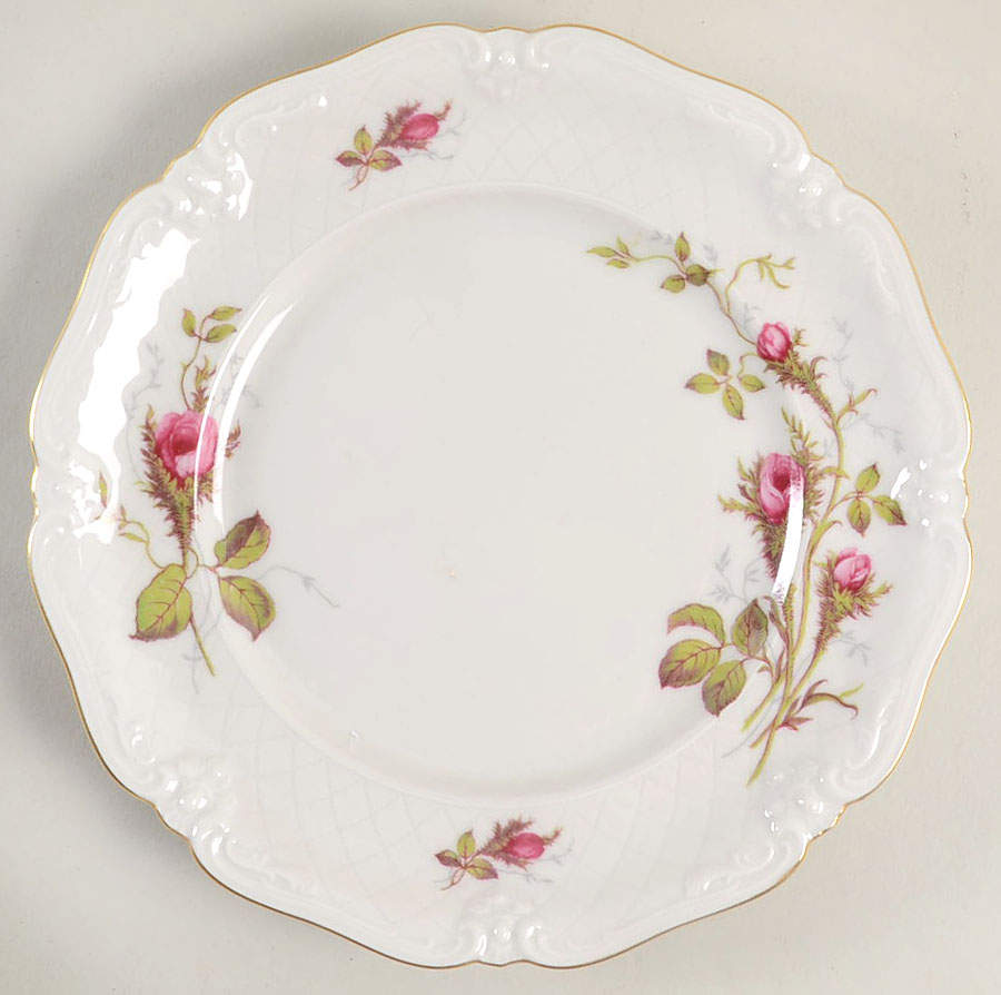 Rose Brier (White) Salad Plate by Royal Heidelberg-1