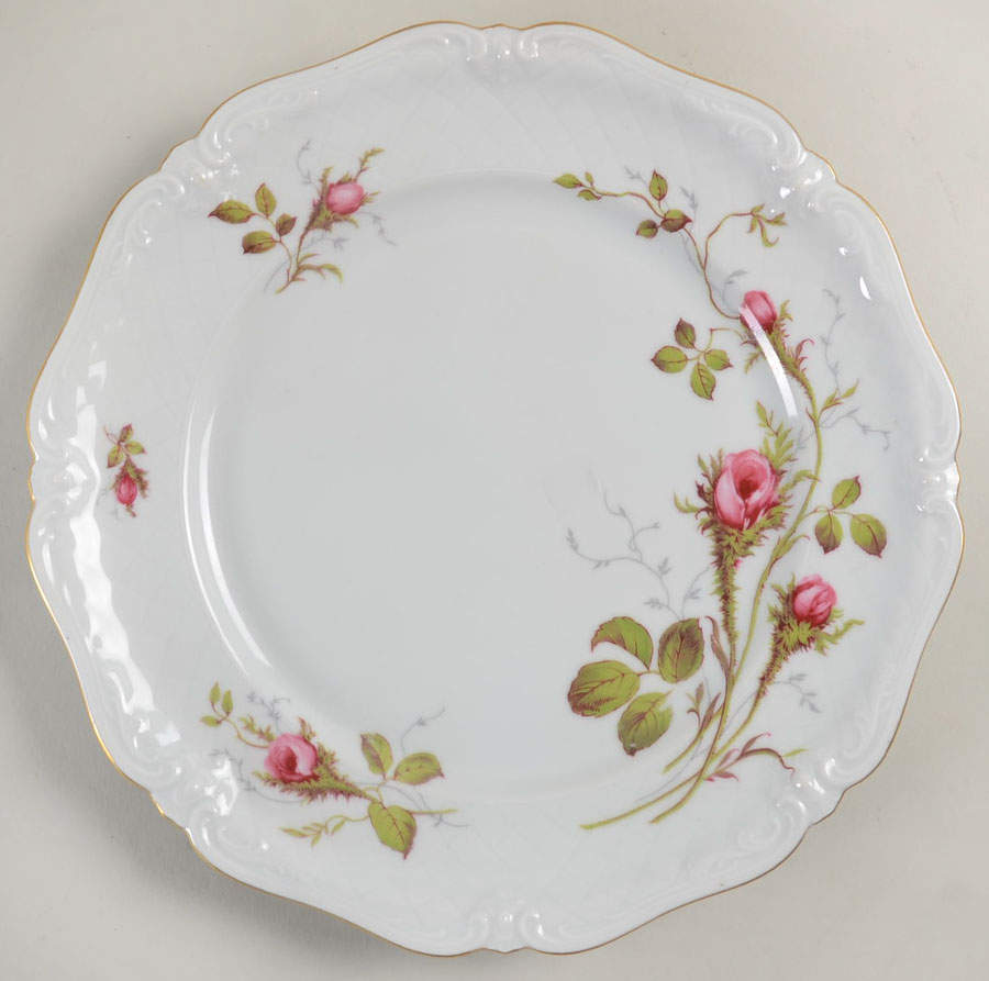 Rose Brier (White) Dinner Plate by Royal Heidelberg-1