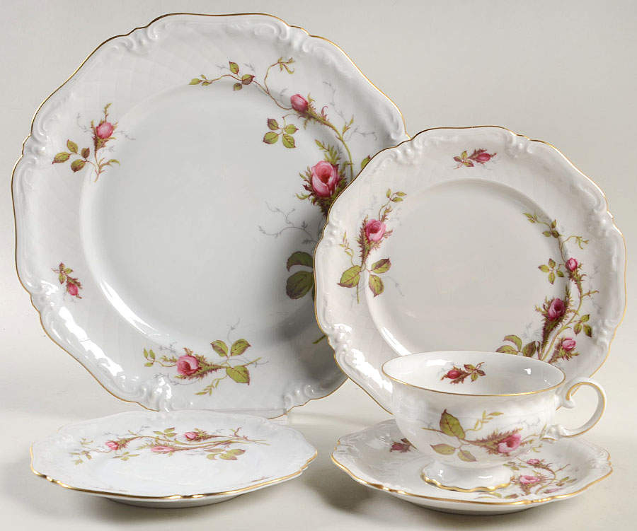 Rose Brier (White) 5 Piece Place Setting by Royal Heidelberg-1