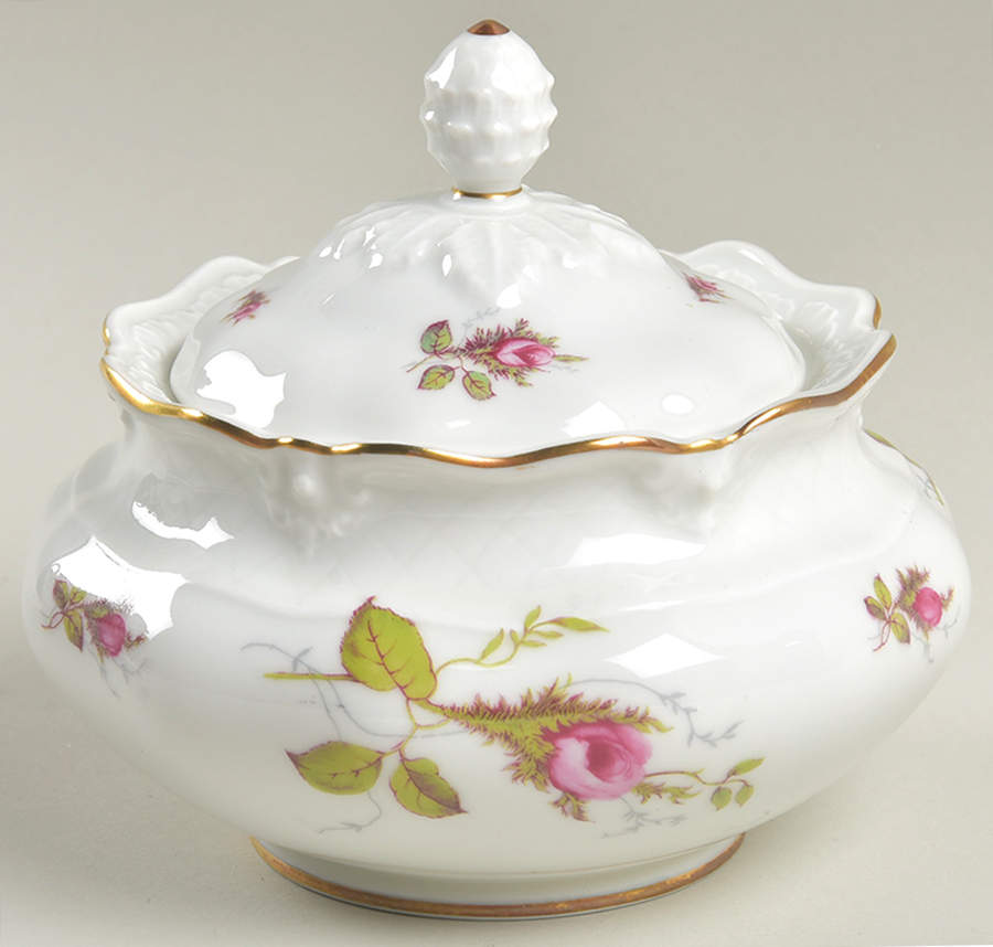 Rose Brier (White) Sugar Bowl & Lid by Royal Heidelberg-1