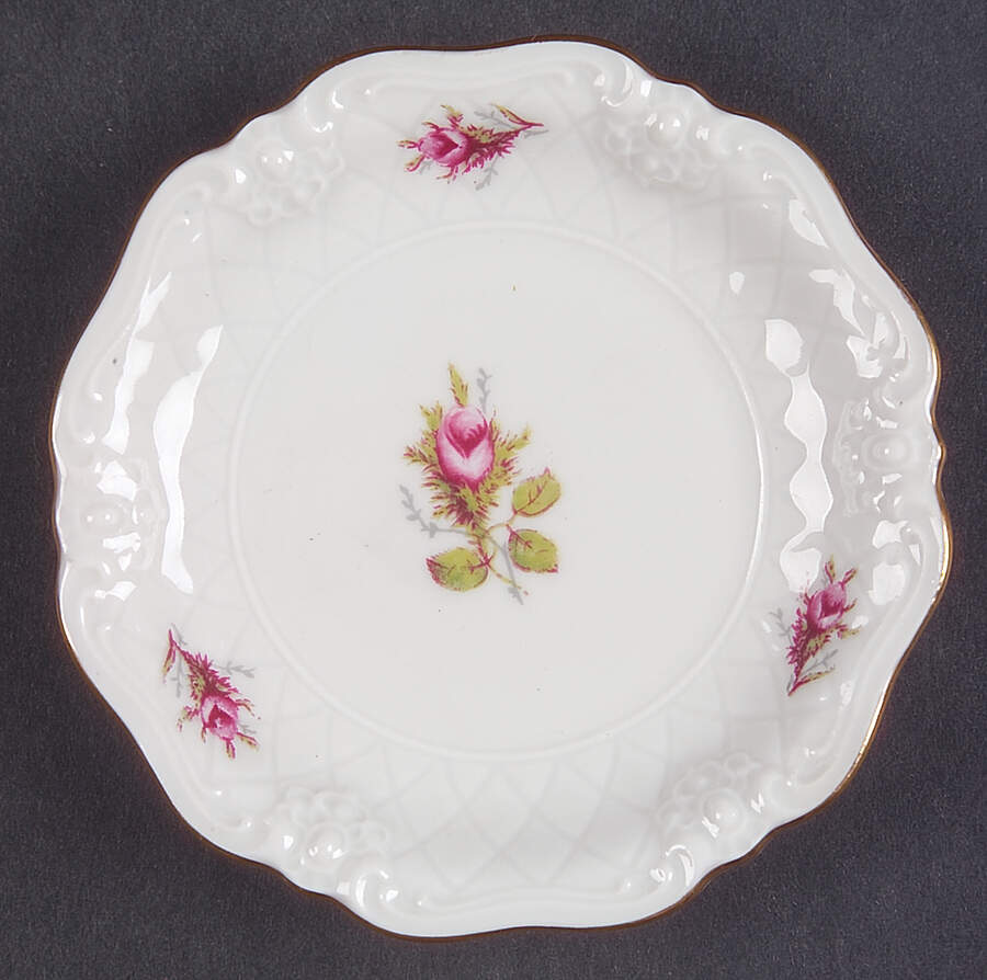 Rose Brier (White) Butter Pat by Royal Heidelberg-1