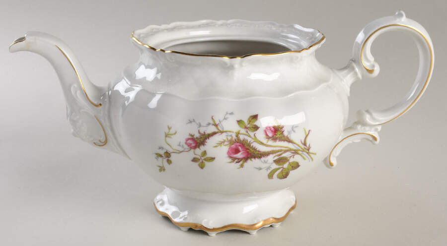 Rose Brier (White) Teapot No Lid by Royal Heidelberg-1
