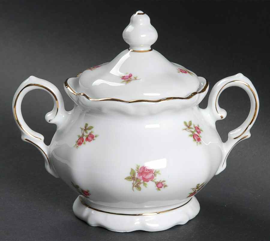 Rose Chintz Sugar Bowl & Lid by Royal Heidelberg-1