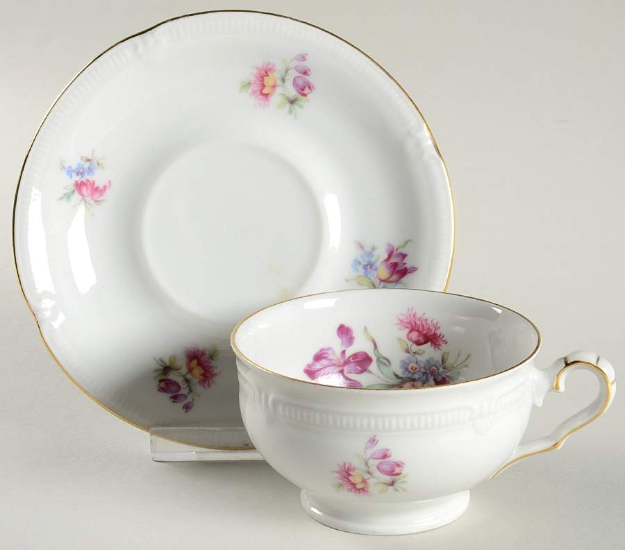 ROH8 Footed Cup & Saucer Set by Royal Heidelberg-1