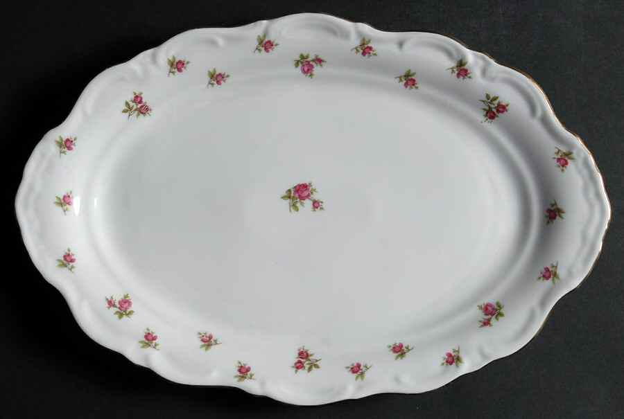 Rosette 13" Oval Serving Platter by Royal Heidelberg-1