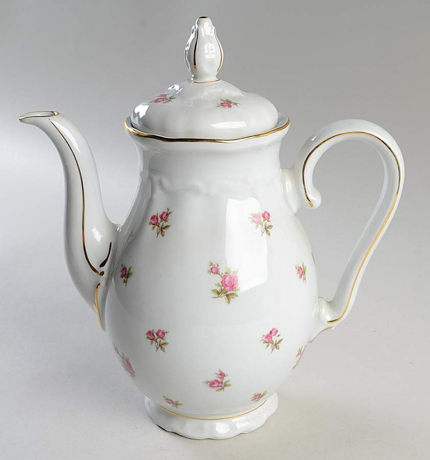 Rosebud Coffee Pot & Lid by Royal Heidelberg-1
