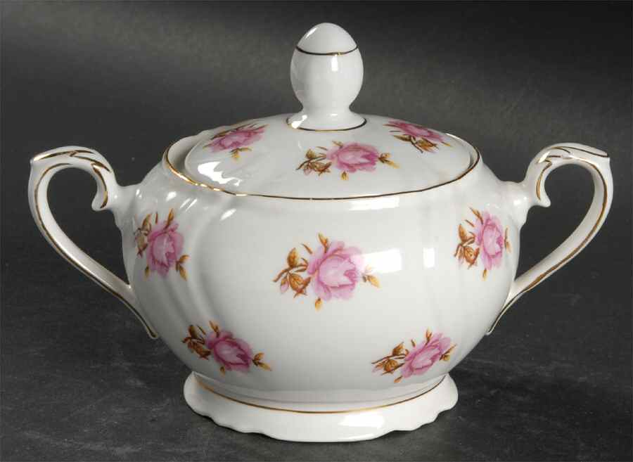 Valley Rose Sugar Bowl & Lid by Royal Heidelberg-1