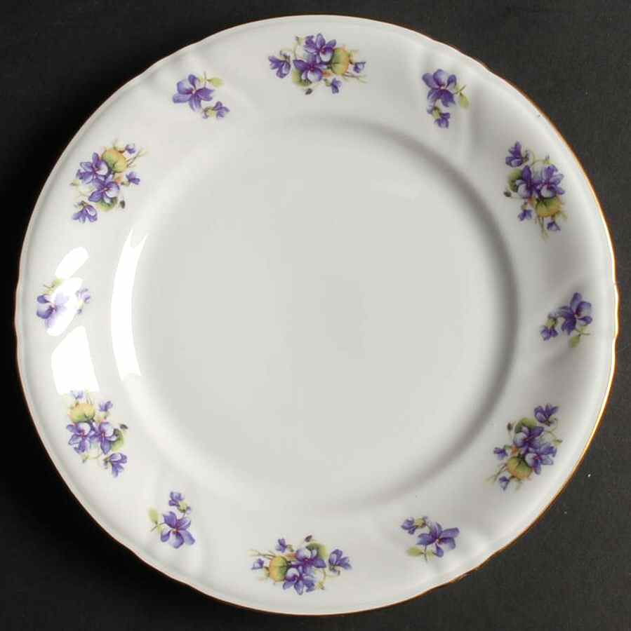 Violet Violet Bouquet Salad Plate by Royal Heidelberg-1