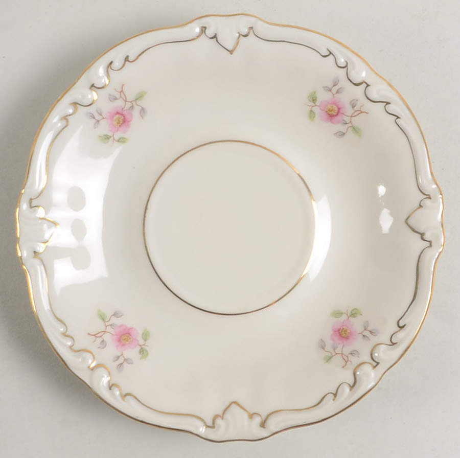 Wild Rose (No Floral Center with Verge) Saucer by Royal Heidelberg-1