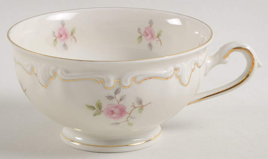 Wild Rose (No Floral Center with Verge) Footed Cup by Royal Heidelberg-1