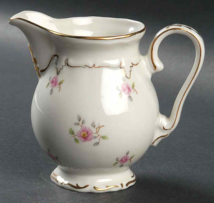Wild Rose (No Floral Center with Verge) Creamer by Royal Heidelberg-1