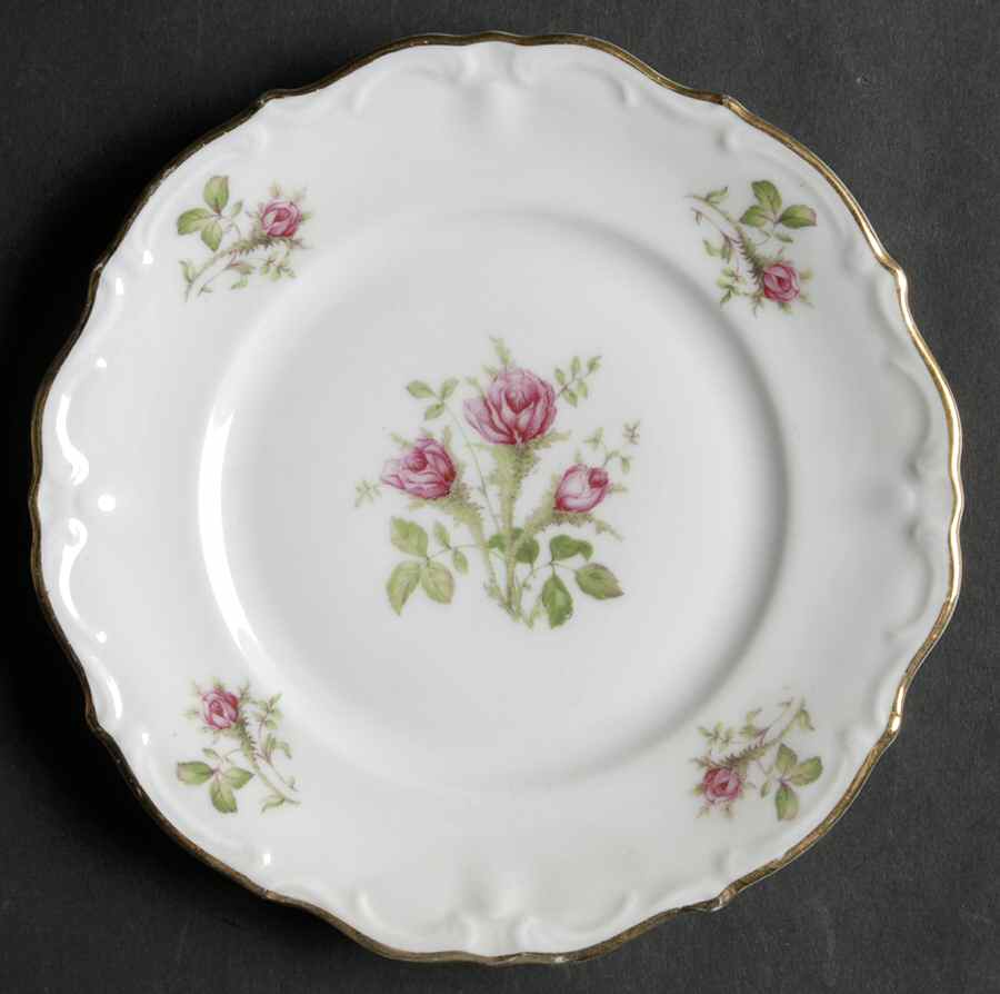 Wild Rose (Floral Center) Bread & Butter Plate by Royal Heidelberg-1