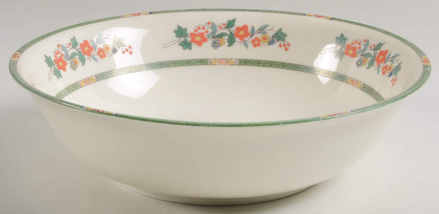 2364 9" Round Vegetable Bowl by Royal Ivory (Czech, Germany)-1