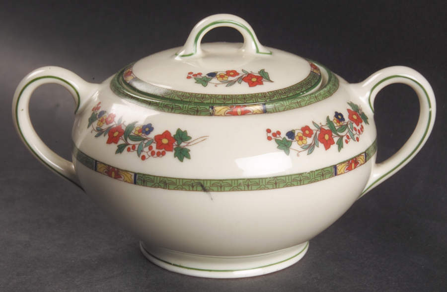 2364 Sugar Bowl & Lid by Royal Ivory (Czech, Germany)-1