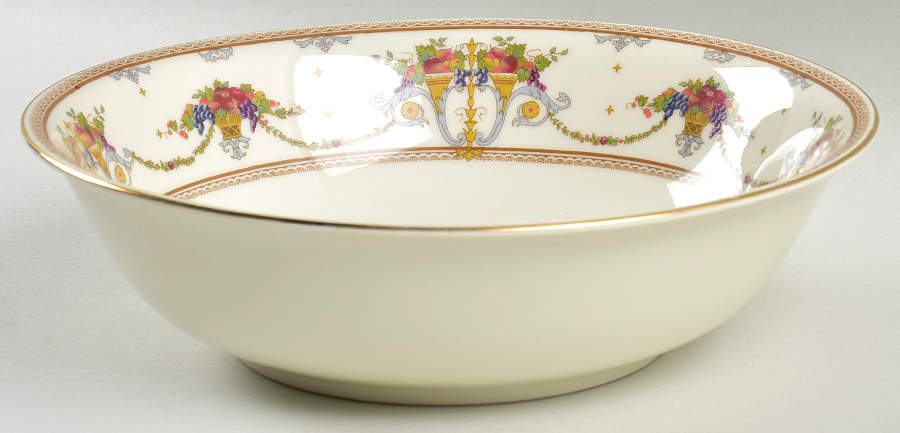 2392 9" Round Vegetable Bowl by Royal Ivory (Czech, Germany)-1