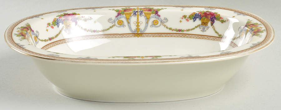 2392 9" Oval Vegetable Bowl by Royal Ivory (Czech, Germany)-1