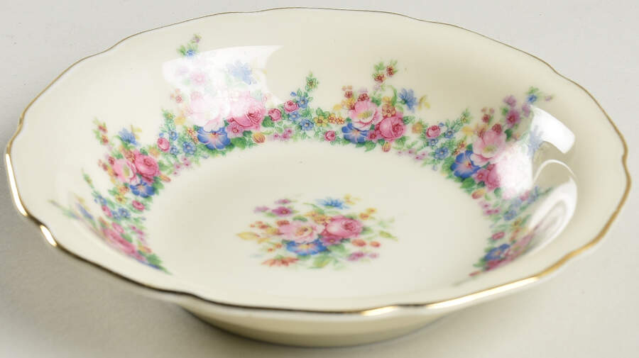 2661  Fruit/Dessert (Sauce) Bowl by Royal Ivory (Czech, Germany)-1